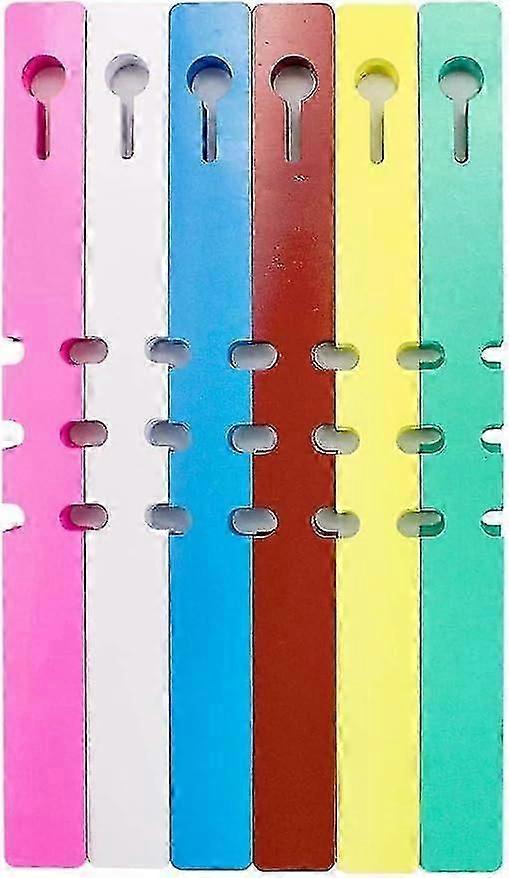 塑料树标签 600 PCS 花园植物标签 2x21cm 环绕挂牌（6 种颜色）-良好