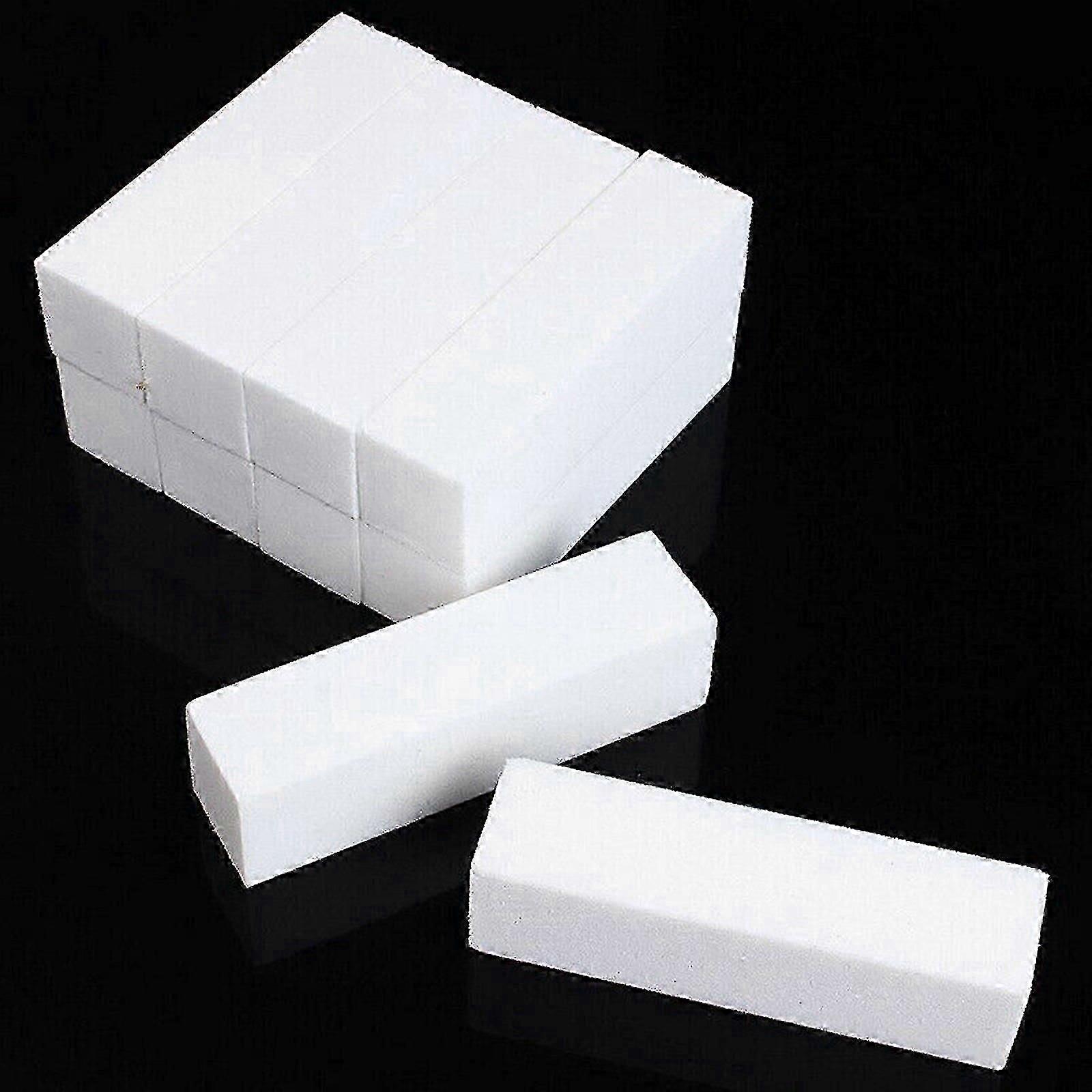 10Pcs White Finger Toe Nail Buffer Filing Sanding Block Acrylic Polishing Tool