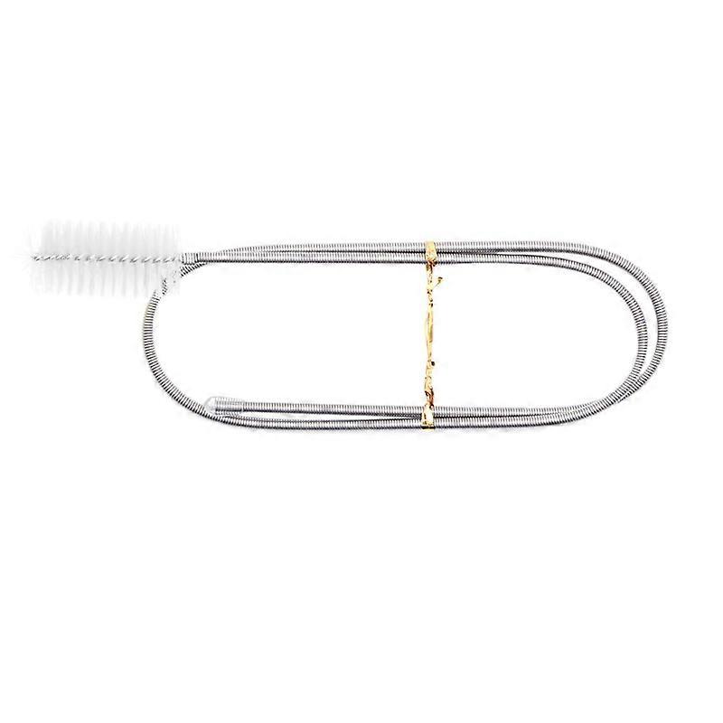 Hose Cleaner Brush Flexible One Ended Nylon Bristles Aquarium Filter Brushes Stainless Steel Long Tube Cleaning Brush  Transparent color