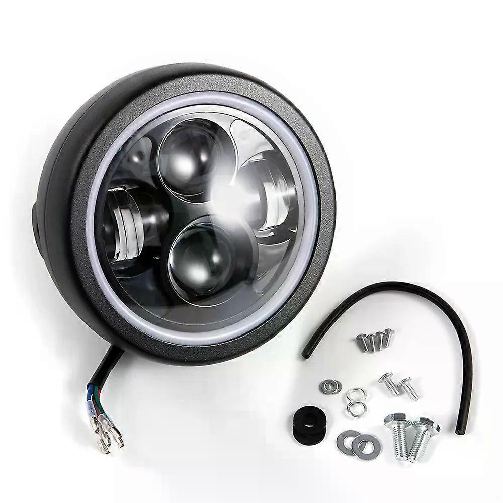 con 6.5 pollici LED Faro Moto Proiettore Faro Super Grandangolare Luce di Guida Indicatore di Direzione Lampada Accessori Moto