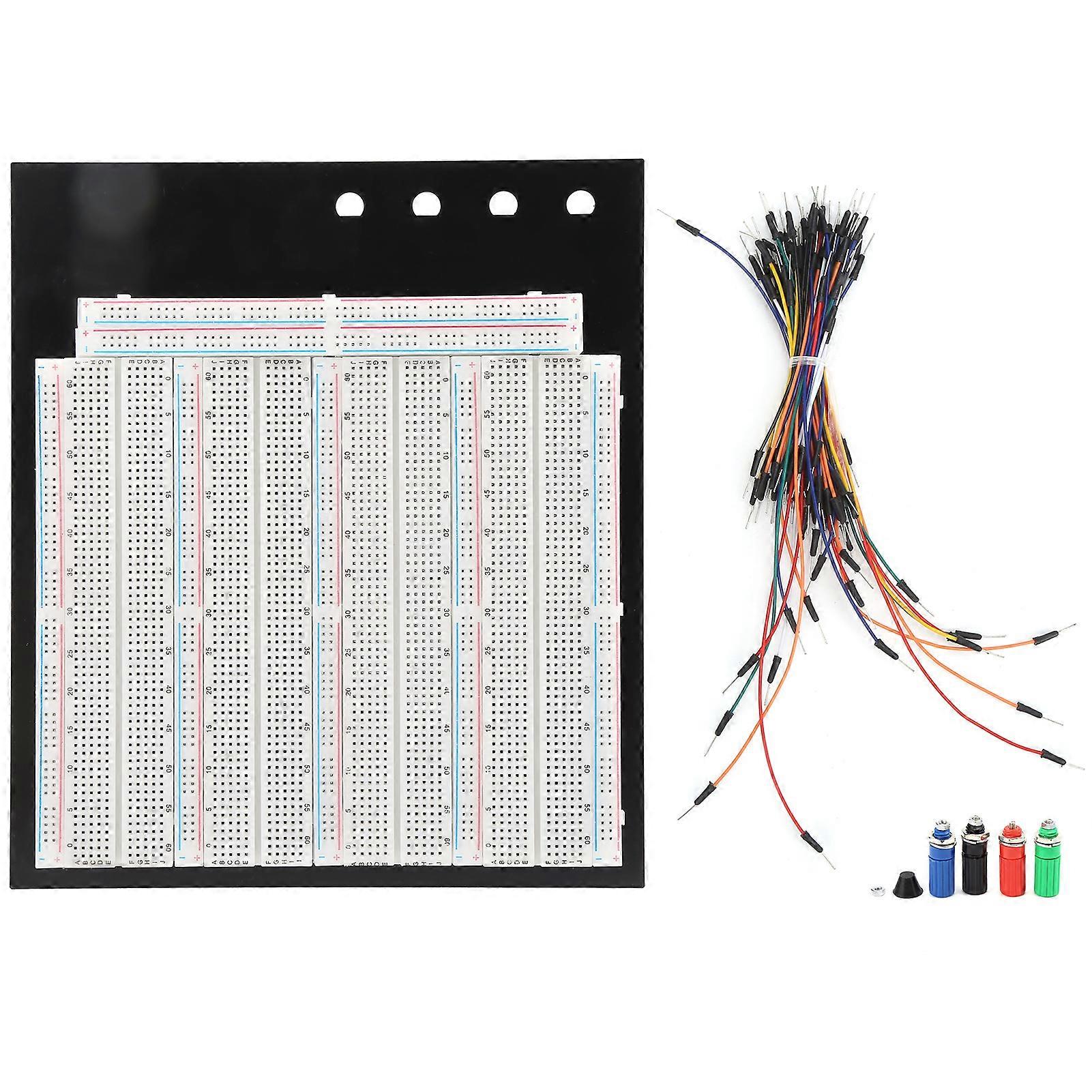 Solderless Breadboard 3220 Points with 65 Jumper Wires 4 Binding Posts for Prototyping Circuit