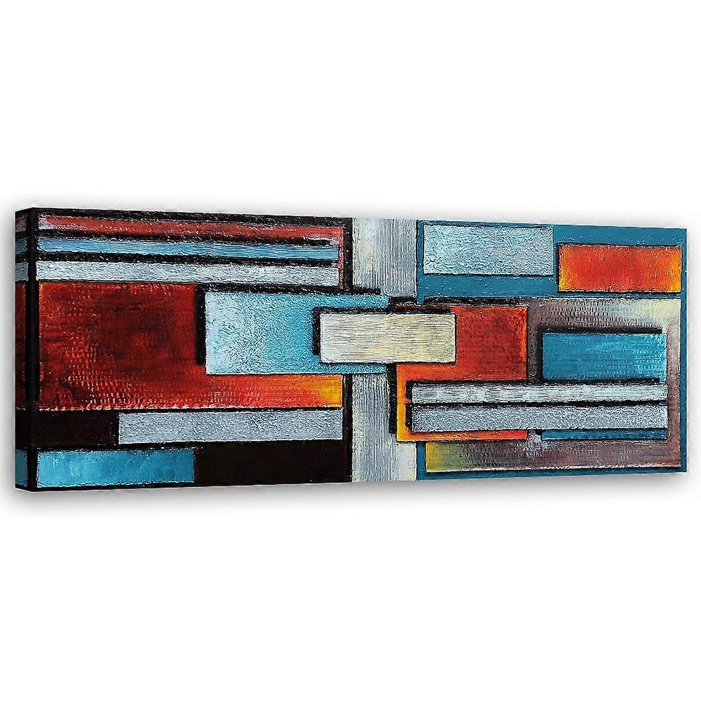Impression sur toile, Agencement de rectangles - 120x40