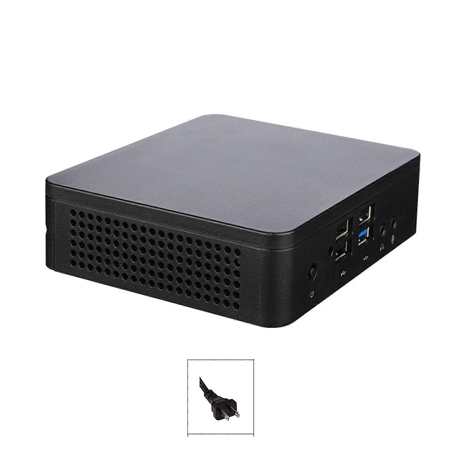 Mini PC 4G 32G/64G HDMI-compatible+VGA USB2.0 USB3.0 Win11 Desktop Computer Host with Power Converters