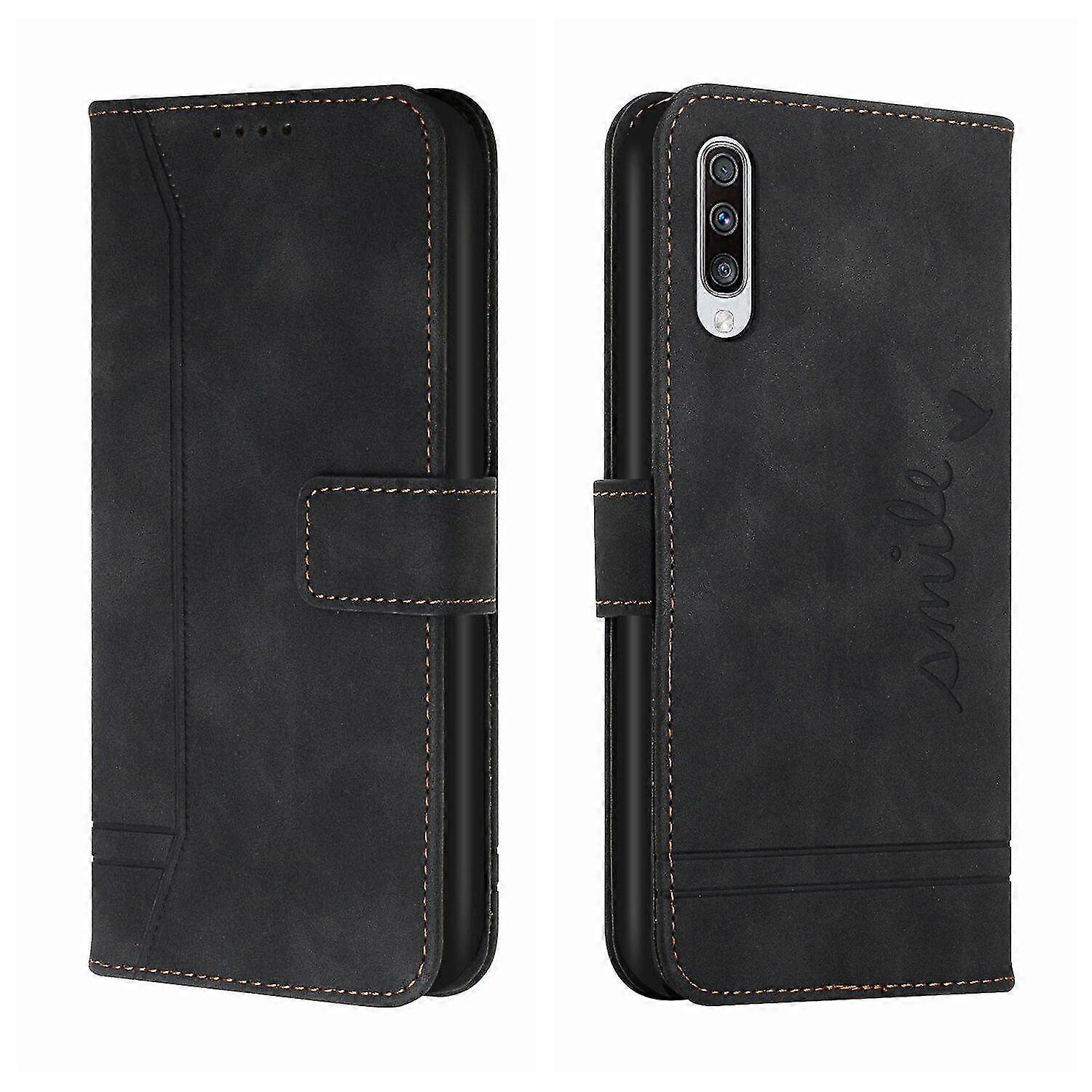 Flip Wallet Cover Case with Magnetic Closure and Stand Function for Leather-bound Devices