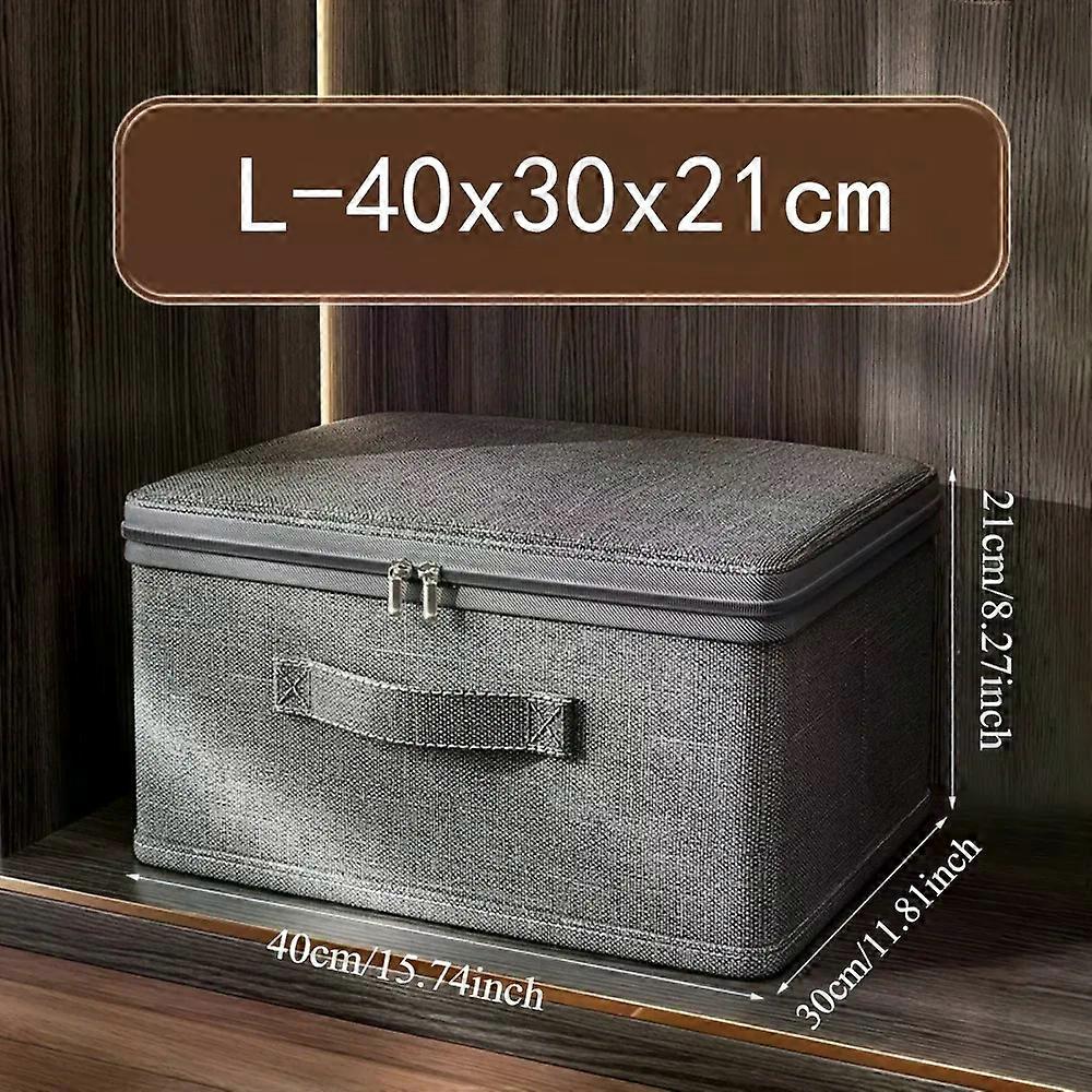 Extra Large Stackable Canvas Storage Box with Lid Multi-Purpose Organizer for Home Essentials Storage Bins for Home Organization