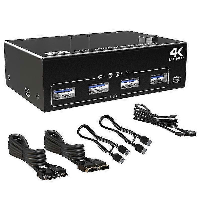 USB3.0 High Definition Port KVM Switcher for Clear Display with Multiple Inputs
