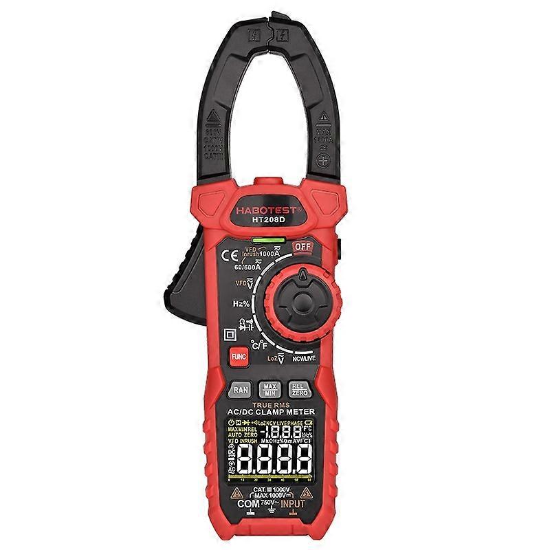 HABOTEST HT208D 1000A Digitale Zange Multifunktions-Brenngeschütztes Universalmessgerät