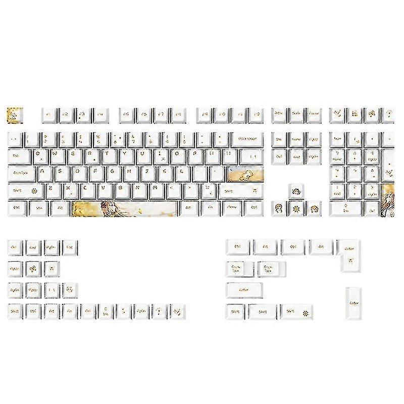 108 Keys Game Keycaps Pbt 5 Sides Dye Sublimation Keycap Cherry Profile For Key Caps 6.25 7u For Mechanical Keyboard