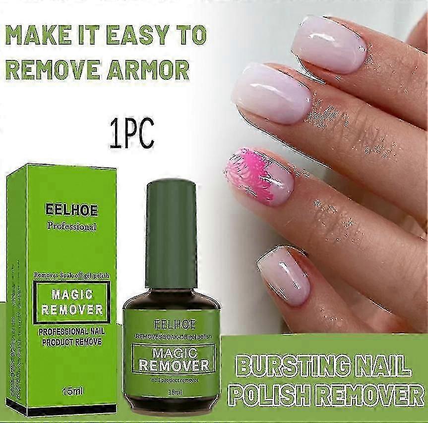 1ks Eelhoe prasknutí odstraňovače nehtů lepidlo, líní lidé neublíží ruce, rychlý odstraňovač lepidla, lehká terapie lak na nehty