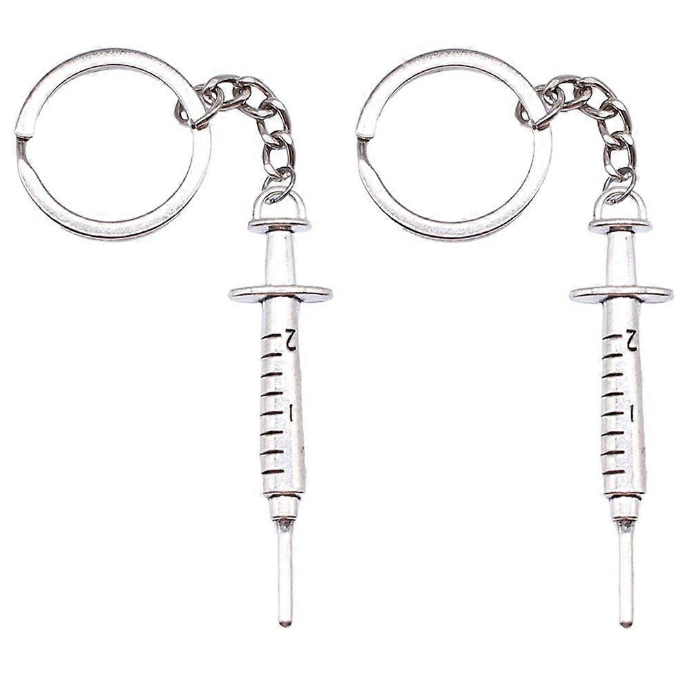 2pcs  Key Holder Zipper Pull Purse Bag Charm Ring Nursing Assistant Gift