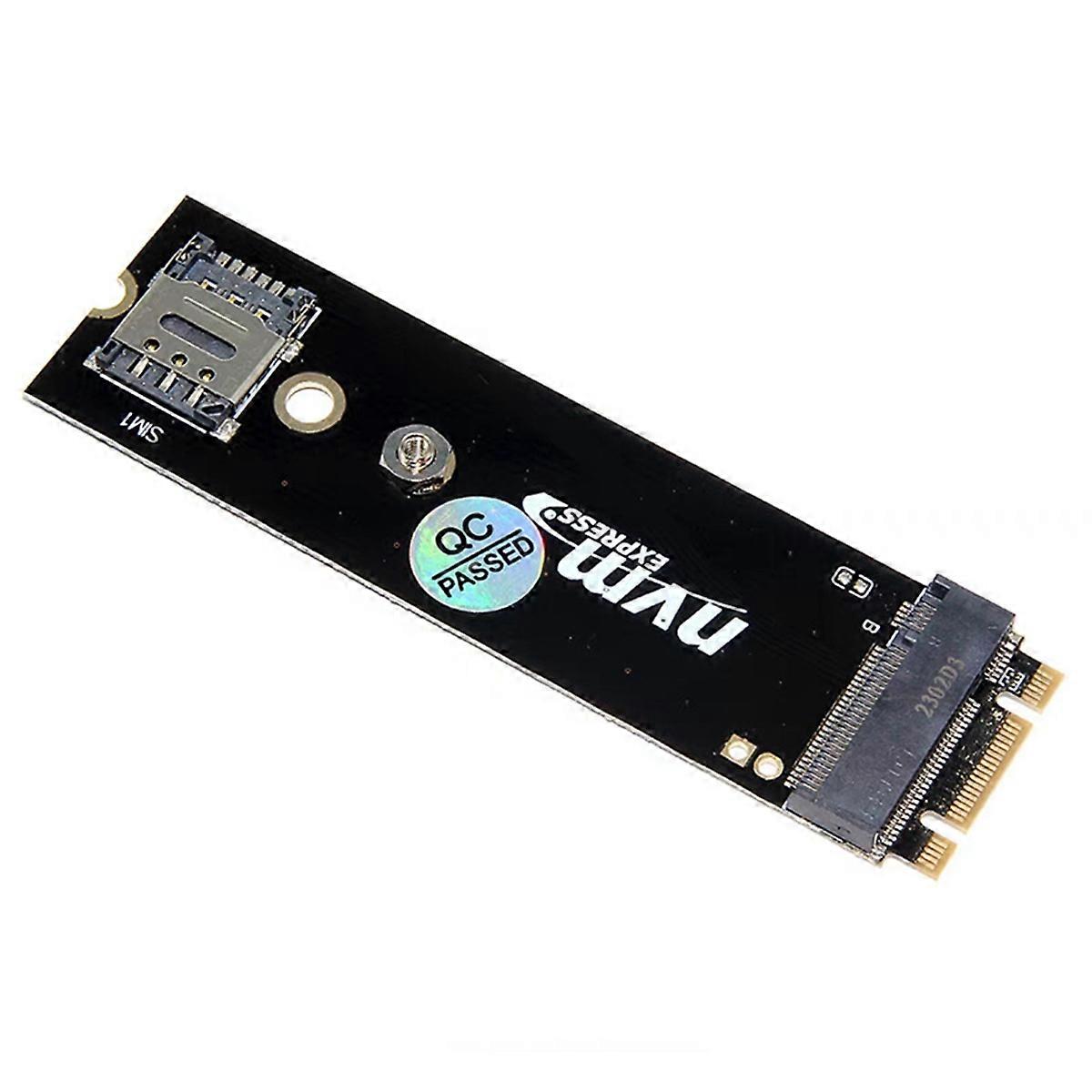 M.2 B-Key to PCIE Adapter Riser with SIM Card Slot for 4G 5G LTE Network Module M.2 M-Key/B-Key NVM