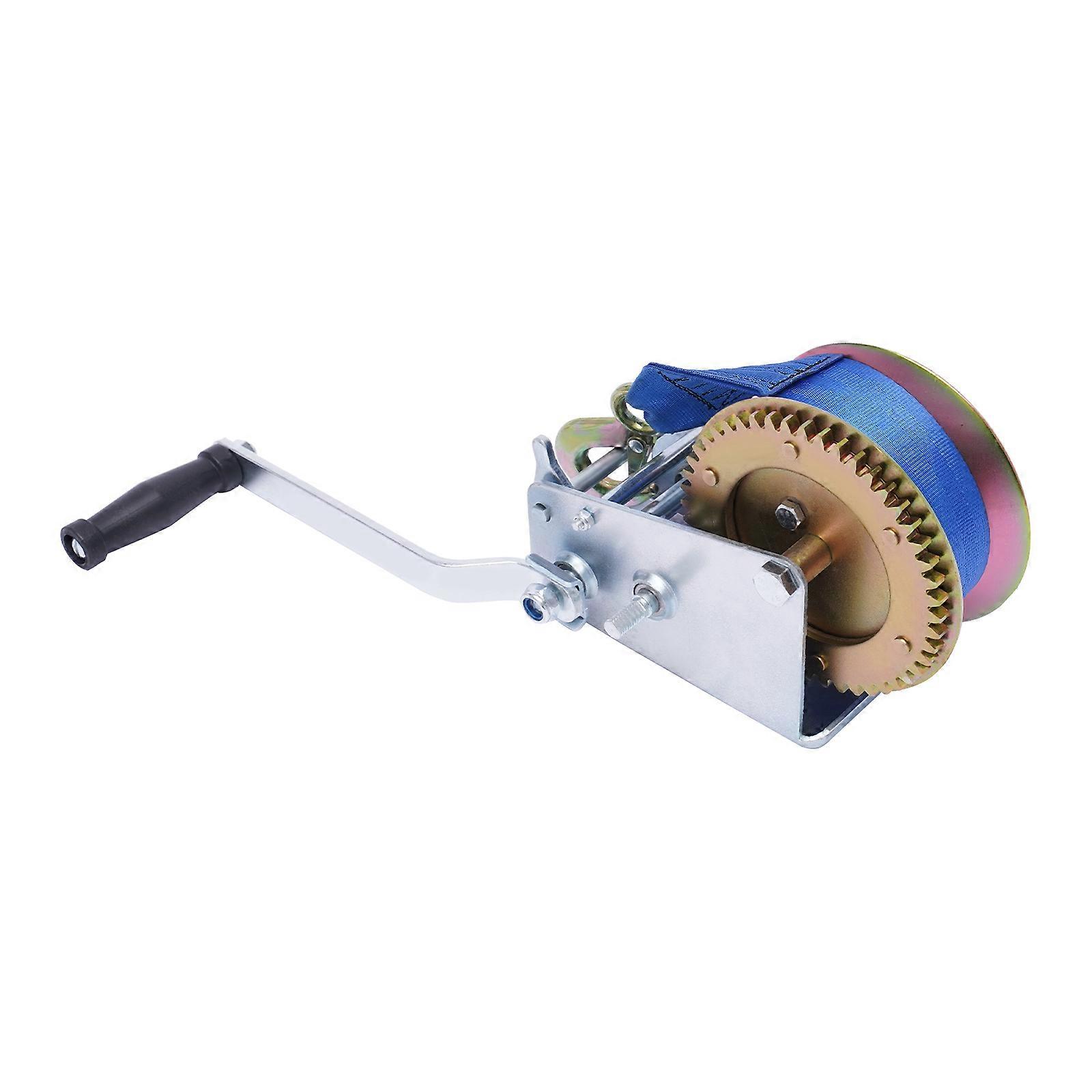 Hand Winch with 10m Rope Pull Boat Winch Tensile Power 1588kg for Parallel Towing and Moving Goods