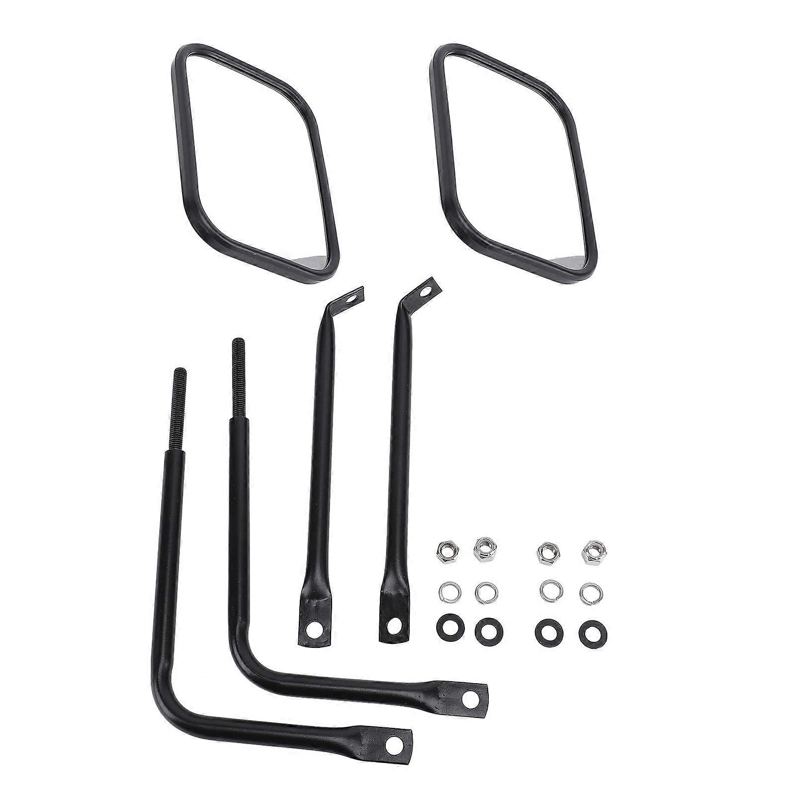 TKSE Side View Mirrors,Door Off Mirror Easy to Install Wider View Door Hinge Side Rear View Mirrors for Wrangler JK JL Unlimited