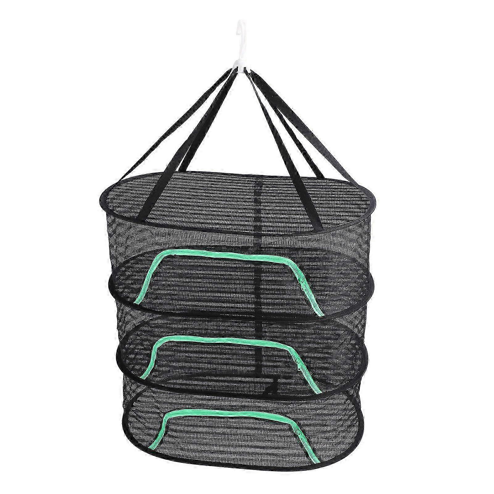 Hanging Drying Mesh, Mesh Drying Rack with Zipper, Foldable Hanging Mesh Drying Rack for Fish Vegetable Fruits Petal 2025
