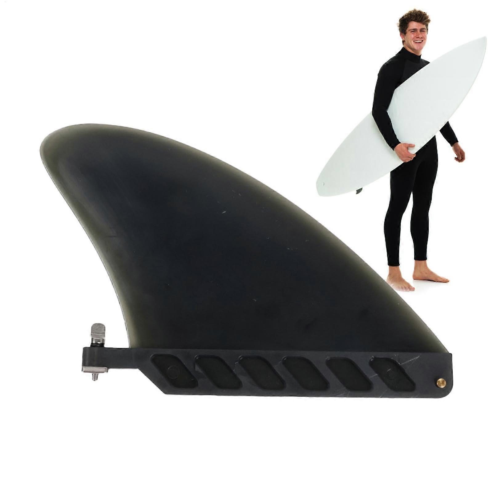 Replacement for Paddle Board Fins Frosted Surfboard Fins Longboard Tail Fin Black Compatible With Stand Up Paddle Boards