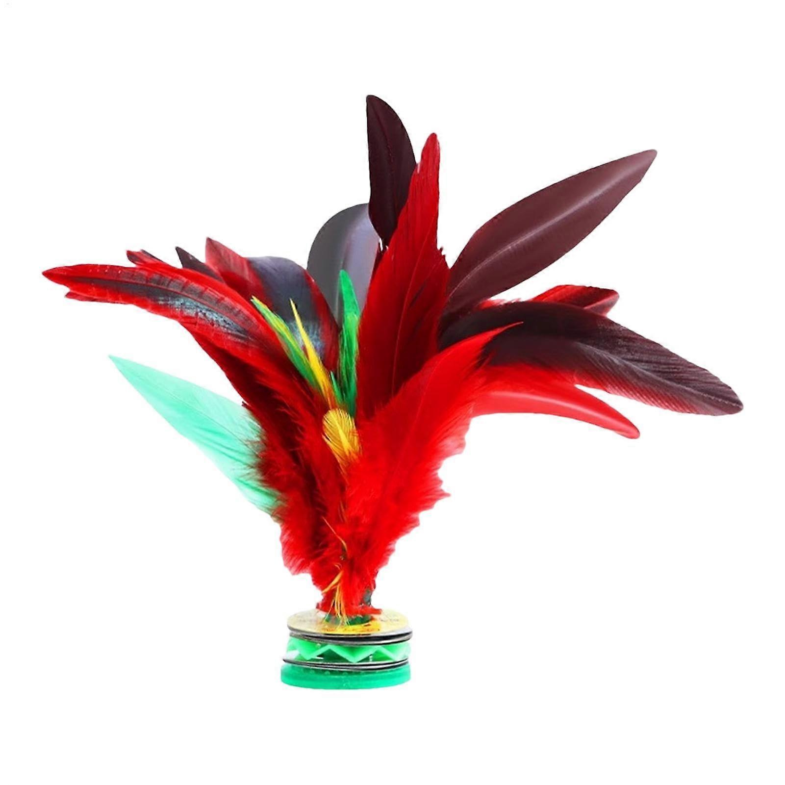 Jianzi Shuttlecock - Colorful Feather Chinese Shuttlecock for Indoor Outdoor Play, Sports Equipment for Kids and Adults