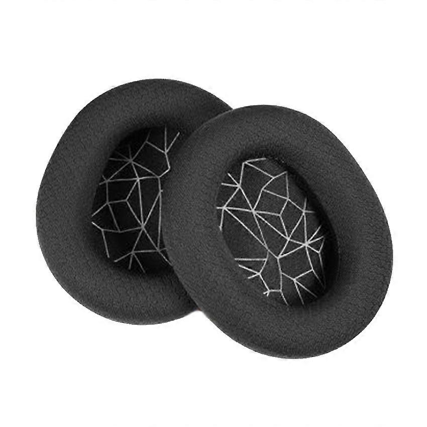 2 PCS Breathable Headset Sponge Case, Color: Black White Net Black White Net