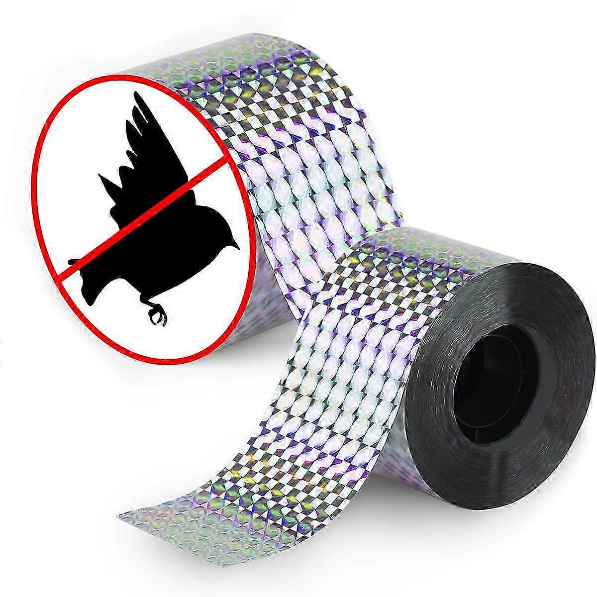 Bird Deterrent Tape 2 Rolls 45m Pigeon Scaring Tape Balcony Bird Repeller for Various Birds