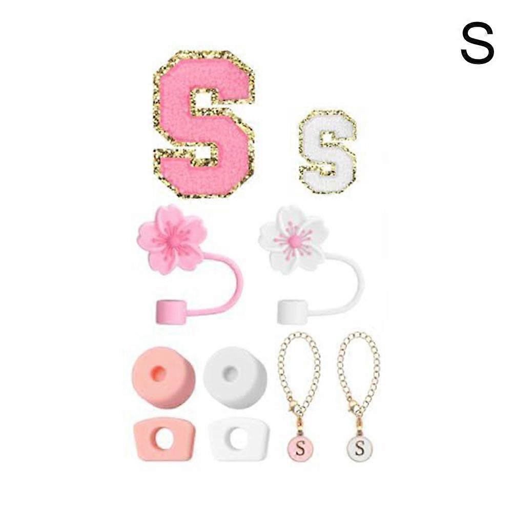 For Stanley Cup Accessories Kit with Straw Covers Spill Stoppers and Letters Personalize Your Tumbler for Style and Leak Proof Protection