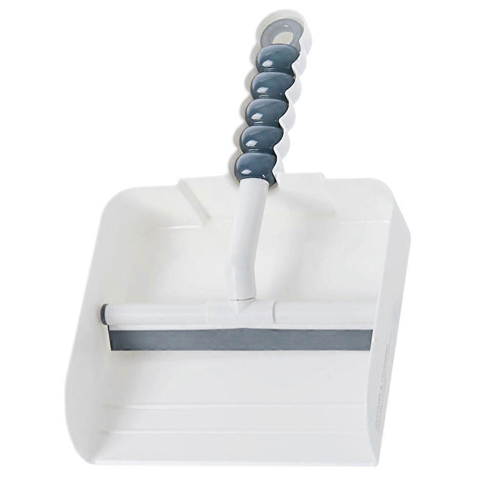 Rubber Squeegee and Dustpan Cleaning Kit with Non Slip Handle for Tables, Glass, and Windows – Multi Functional Kitchen Accessory in Grey