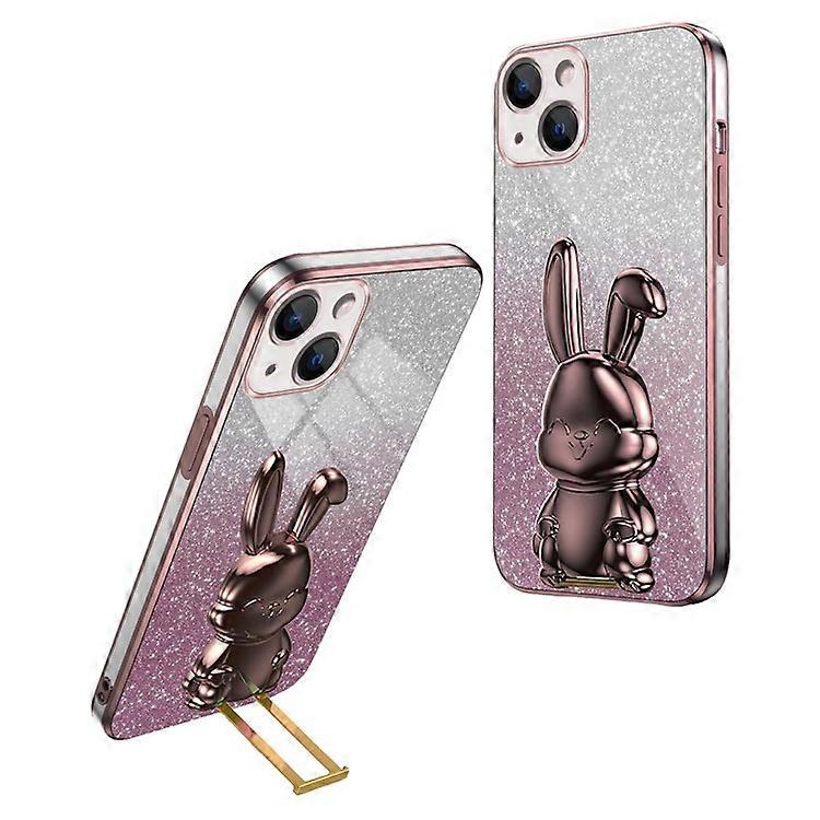 Compatible For iPhone 13 mini Kickstand Case Cute Rabbit Protective Phone Shell