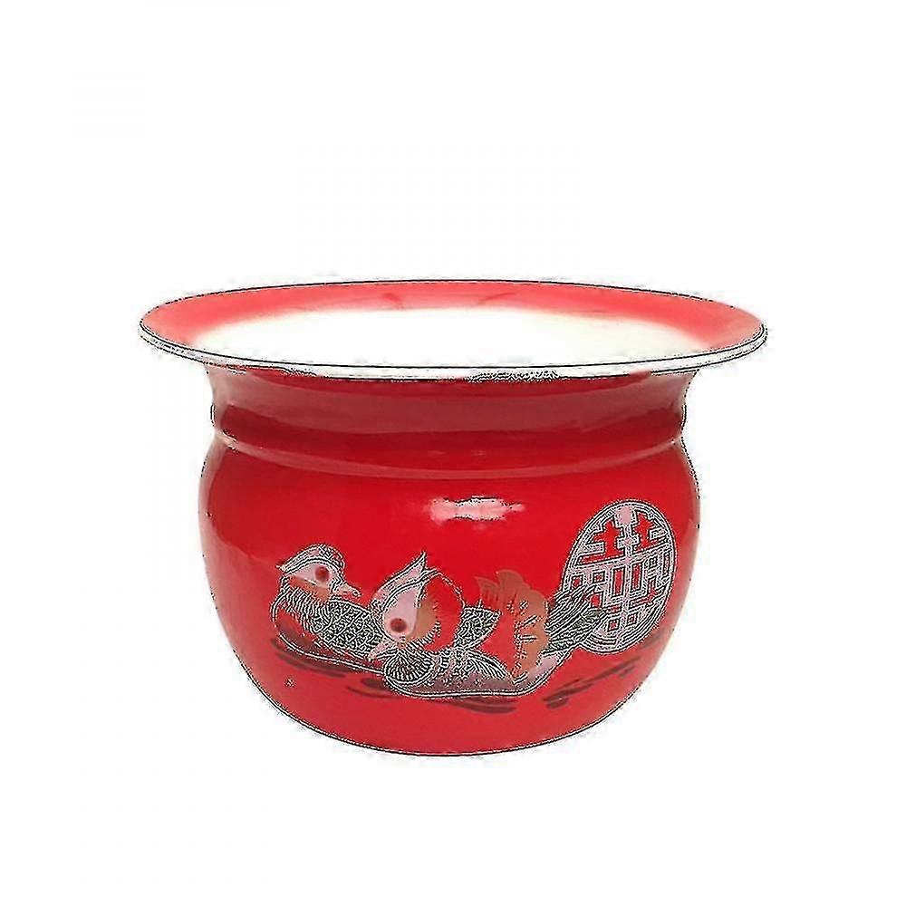 Cookware Sets Chinese Traditional Antique Enamel Fruit And Vegetable Basket Ice Bucket