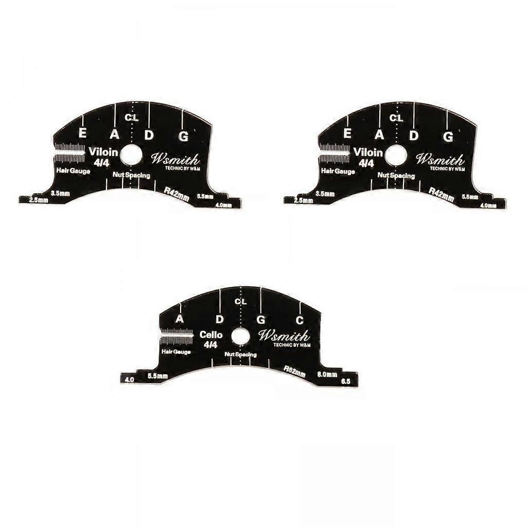 3x Violin Bridge Multifunctional Mold Template Repair Tool