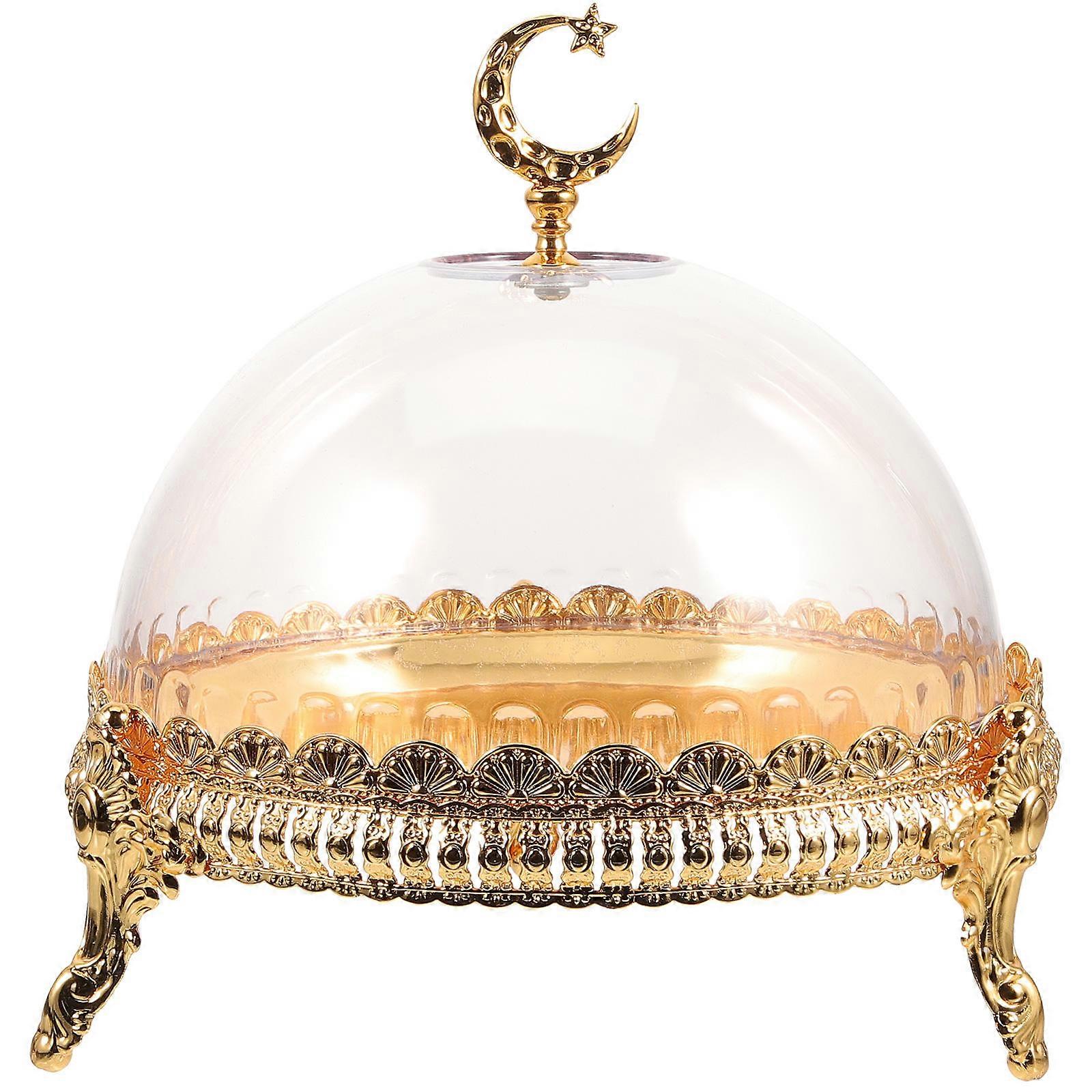Generous Footed Snack Tray with Protective Lid for Special Events