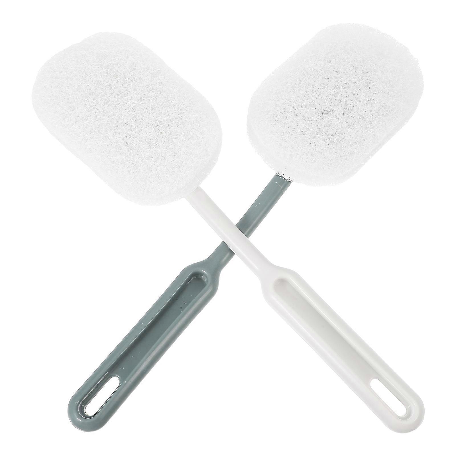 Efficient Bathroom Cleaner with Removable and Reusable Scouring Head