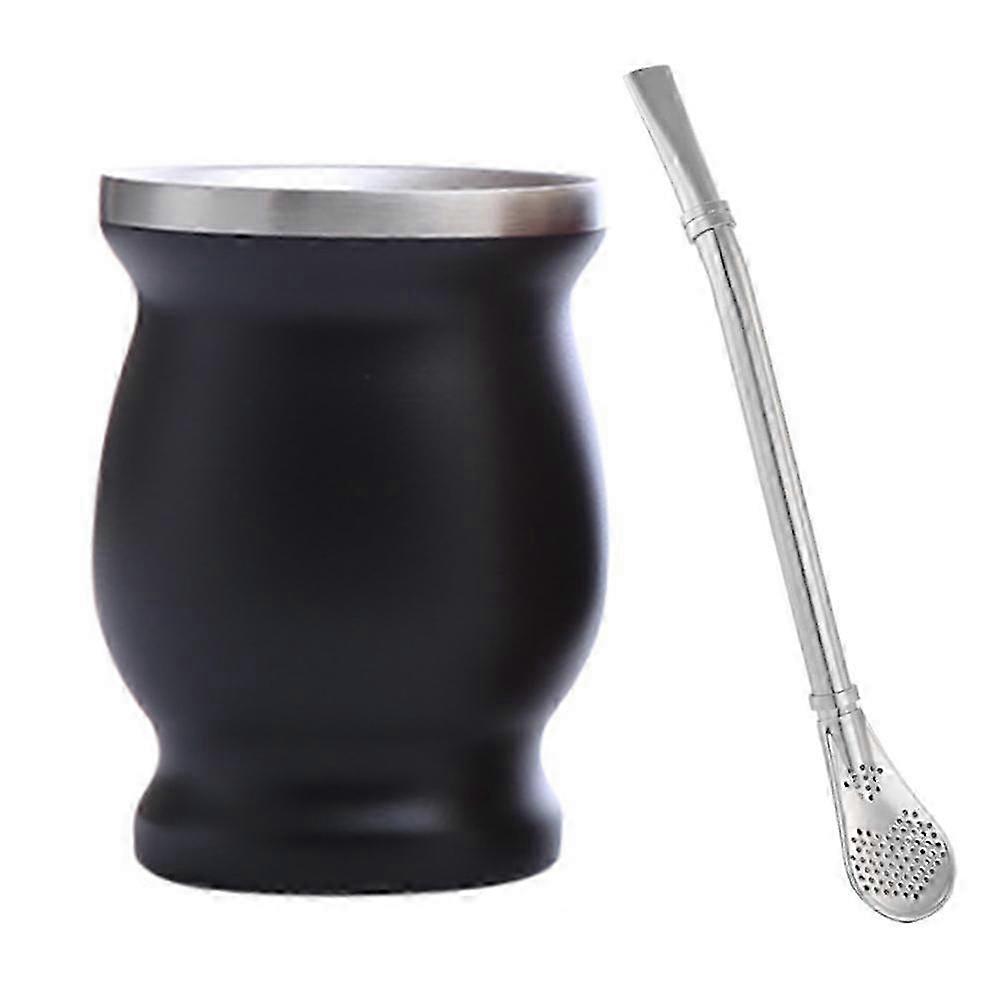 Argentina gourd-shaped stainless steel mate cup with double-layer vacuum design, easy to clean and perfect for keeping beverages hot or cold