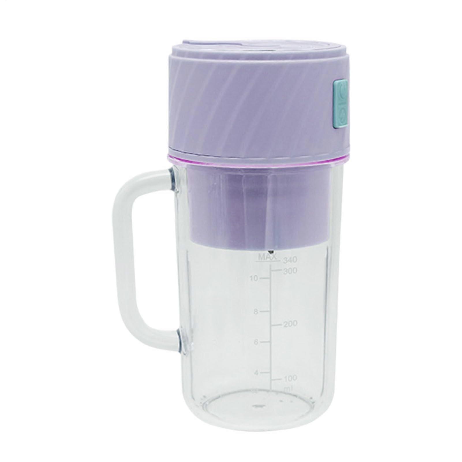 Portable Mixer for Shakes Mini Mixer, Multifunctional With Straw, Chopping And Mixing For Kitchen, Travel, Gym, Purple