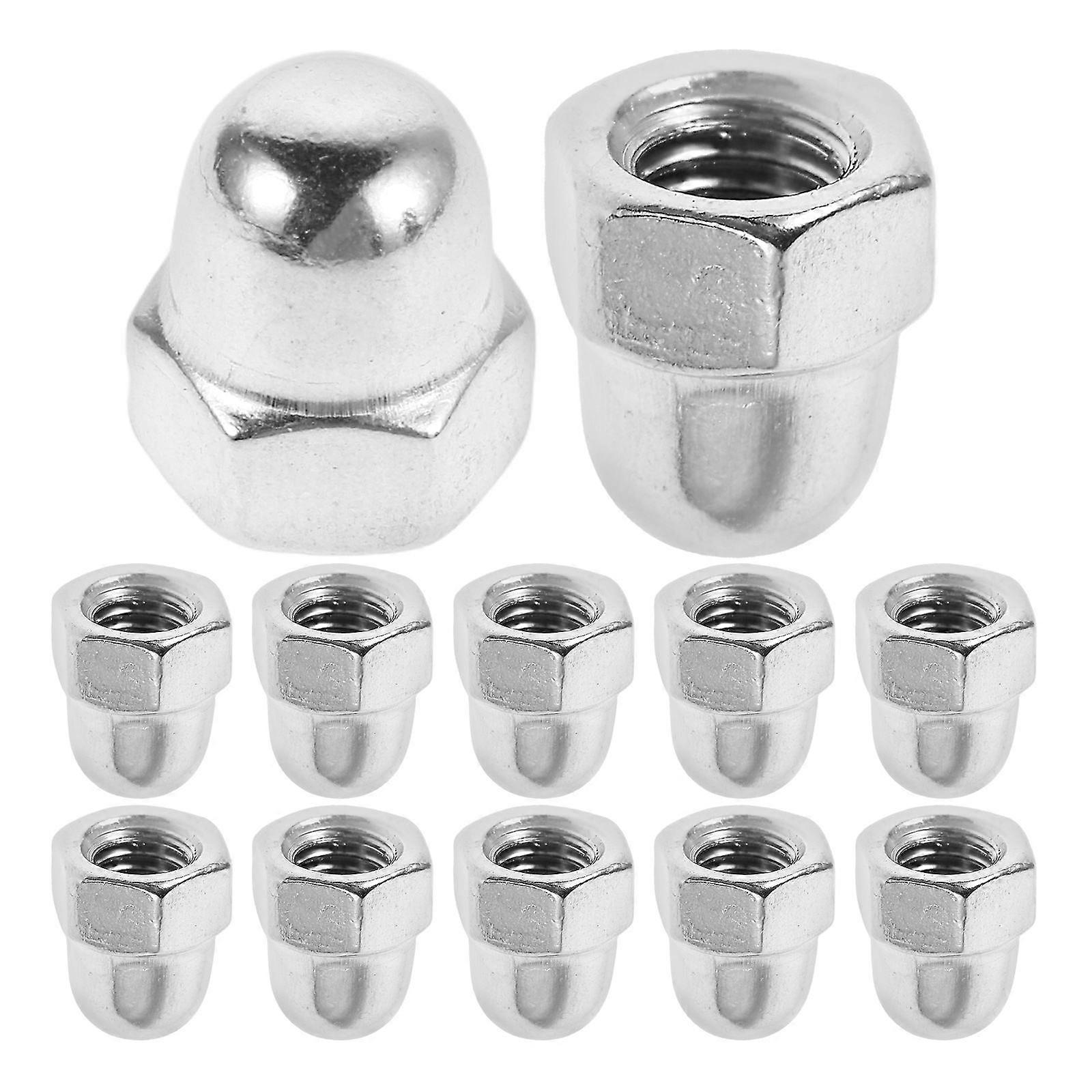 Bolt Covers Hexagonal Shape Protective Caps 304 Stainless Steel Construction 20Pcs