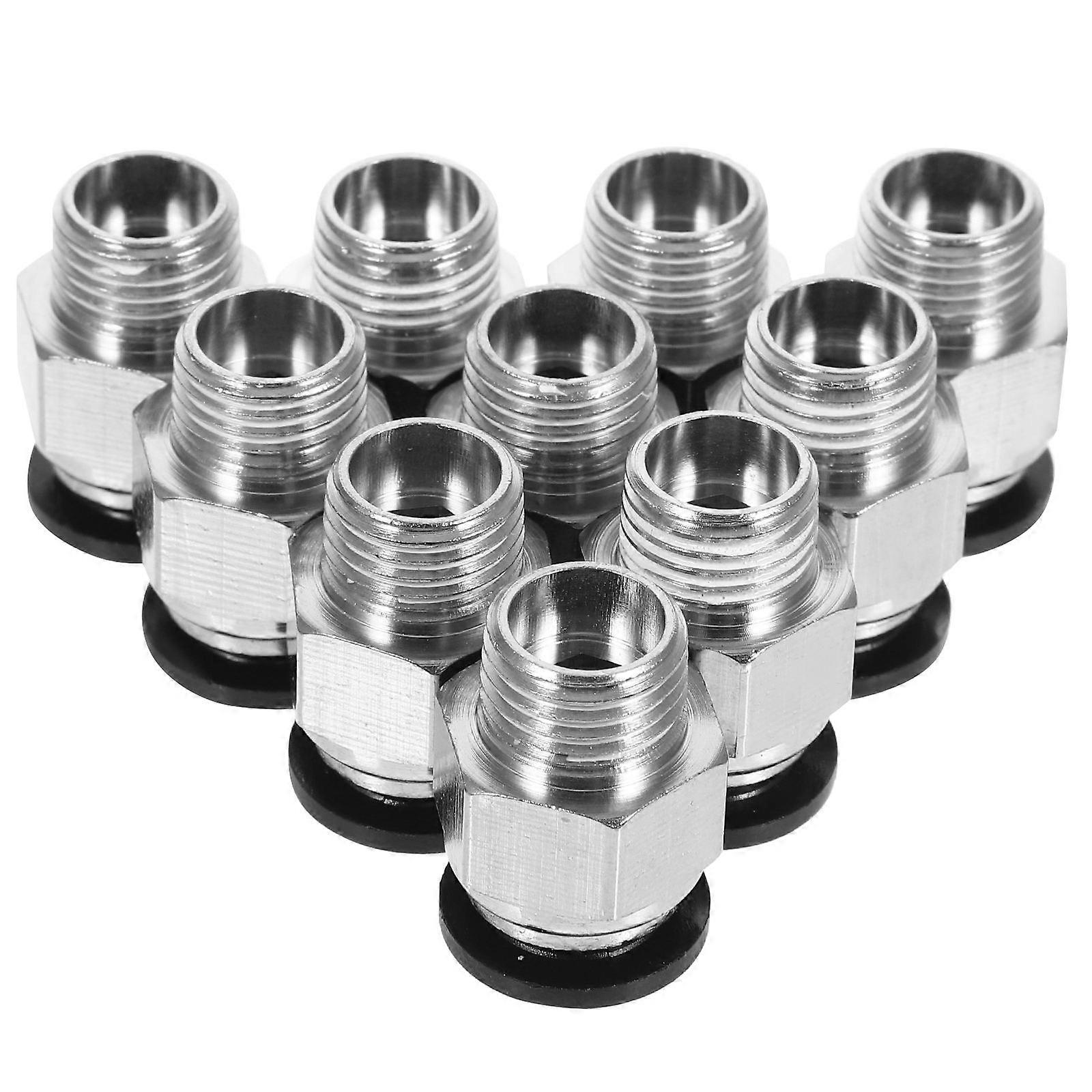 10PCS Quick Connect Push In Air Fittings NPT Pneumatic Hose Connectors for Easy Connection of Tools and Equipment