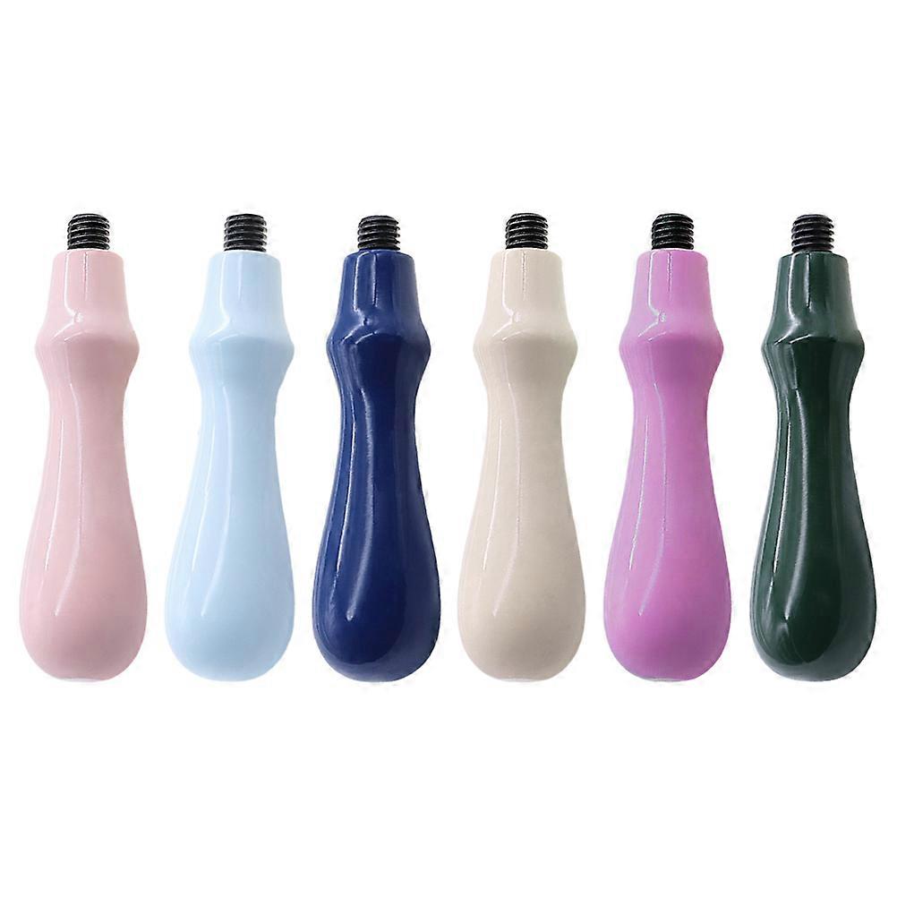 Seal Crafts Handle Ξύλινα Προσκλητήρια Σφράγισης Κεριού Καλλιτέχνες 7.50X2.20X2.20cm 6Τμχ