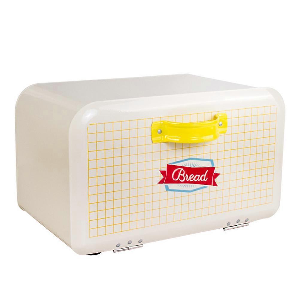 Counter Top Bread Boxes Large Capacity Box Kitchen Storage Holder Galvanized Iron Airtightness 1Set