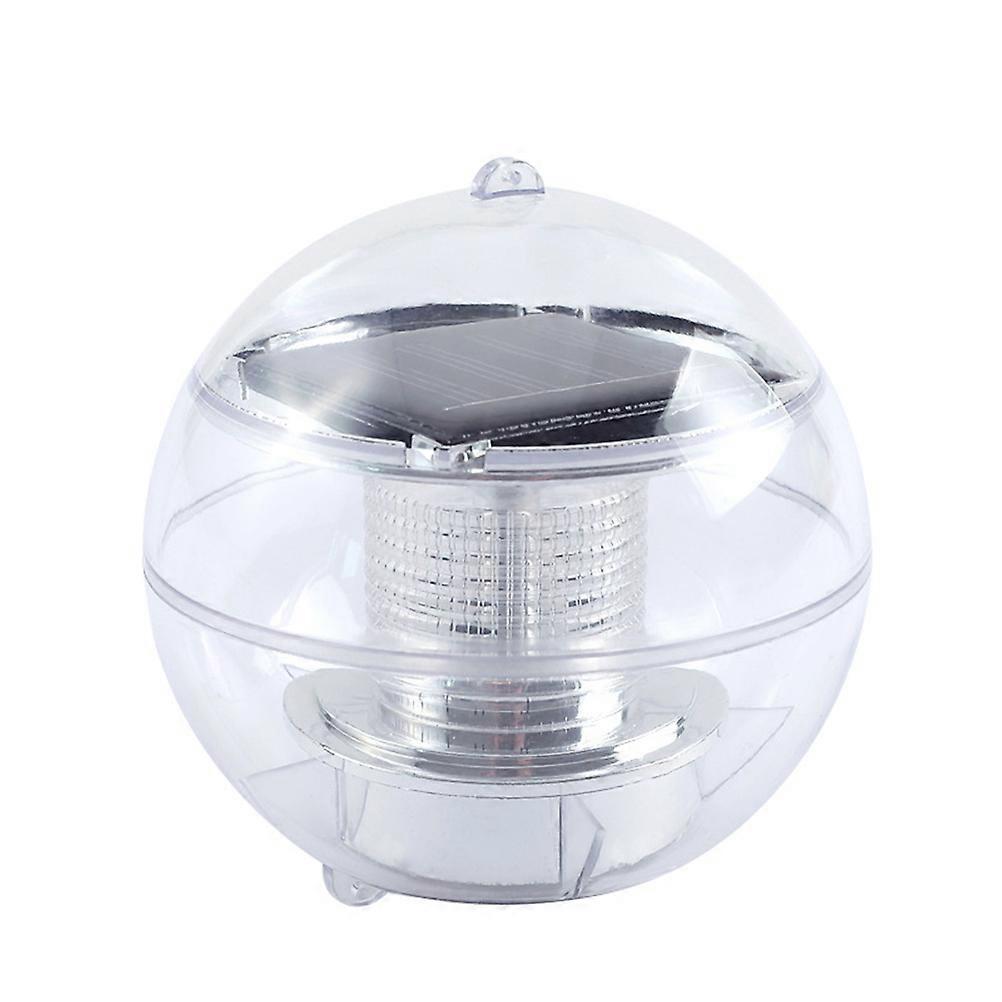 Water Floating Lights Outdoor Pool Lighting Ball Shape Plastic Led Automatic Color Changing Solar Powered For Pond 2Pcs