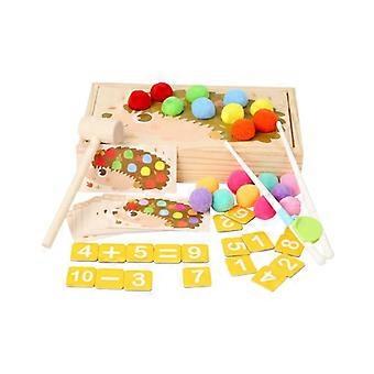 CPC CE Montessori Regenbogen Klopftisch Hämmern Musik Whack-a-Mole Kleine Hammer Clip Perlen Kinder Früherziehung Eltern-Kind Interaktiver Tisch