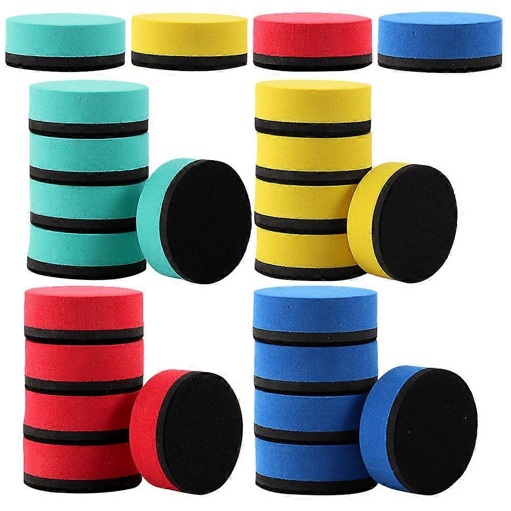 Erasers For School Whiteboard Eraser Training Institutions Yellow 5x5cm No Burrs Simple Design 24Pcs