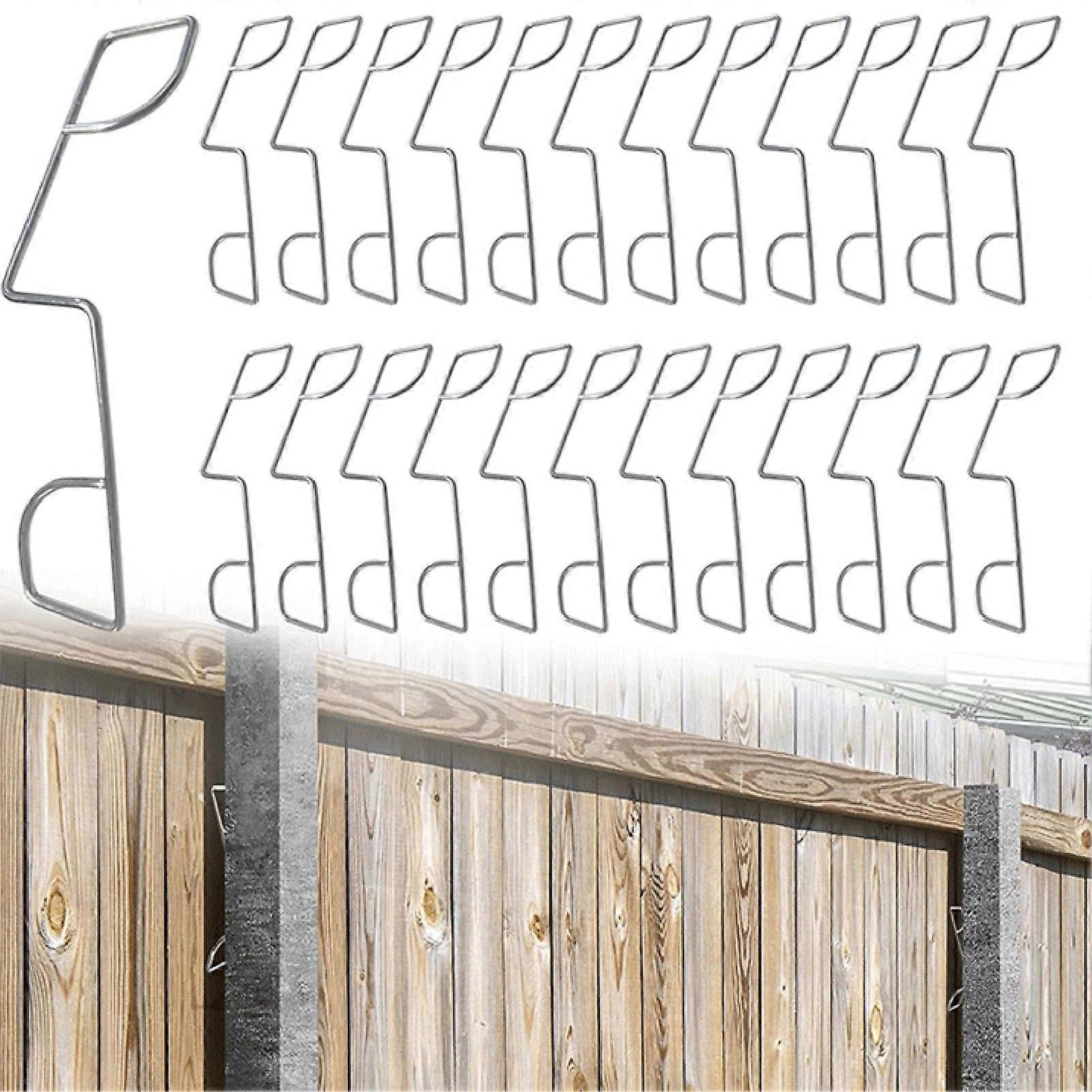 Stainless Steel Fence Panel Clamps Secure Garden Gate Brackets Anti-Vibration Fence Fasteners