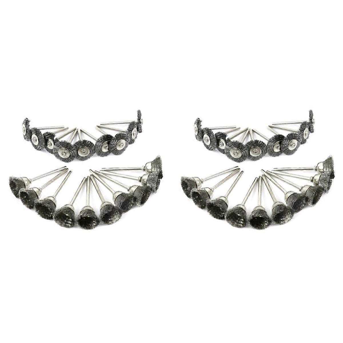 Wire Brush Set for Rotary Tool Die Grinder Flat Wheel Cup