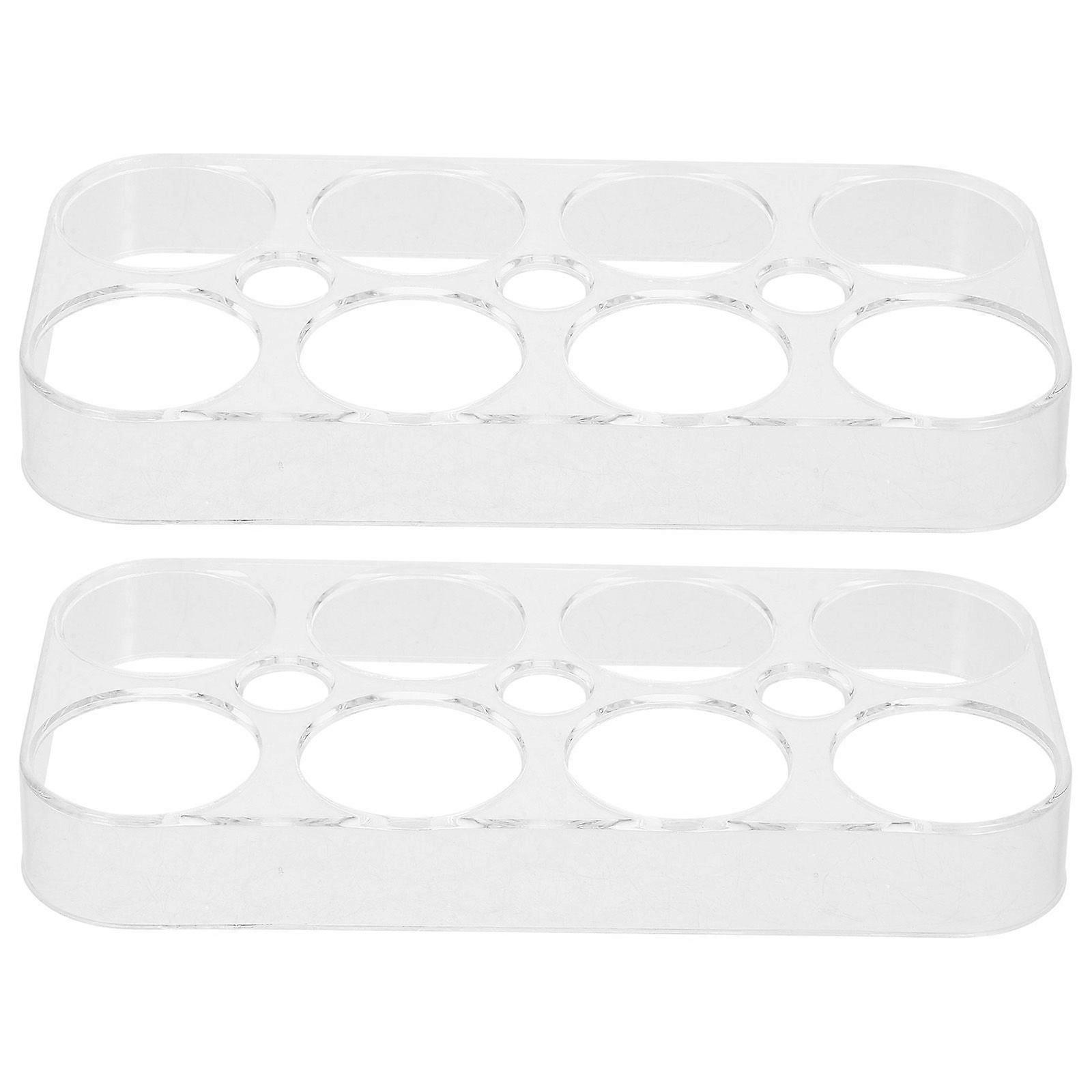 2pcs Refrigerator Egg Tray Practical Egg Storage Box Egg Storage Container