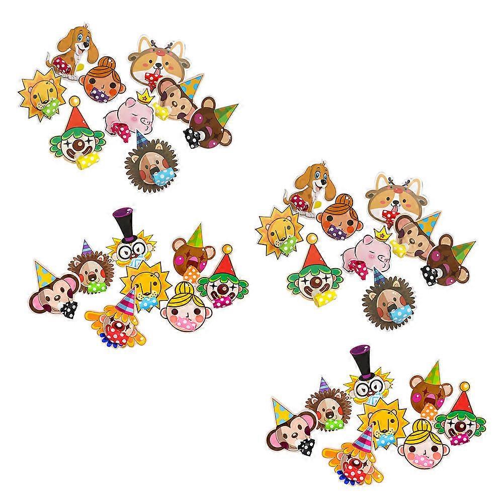 Whistle Toy Party Paper Whistle Multi-Colored 8X5X4CM 40Pcs