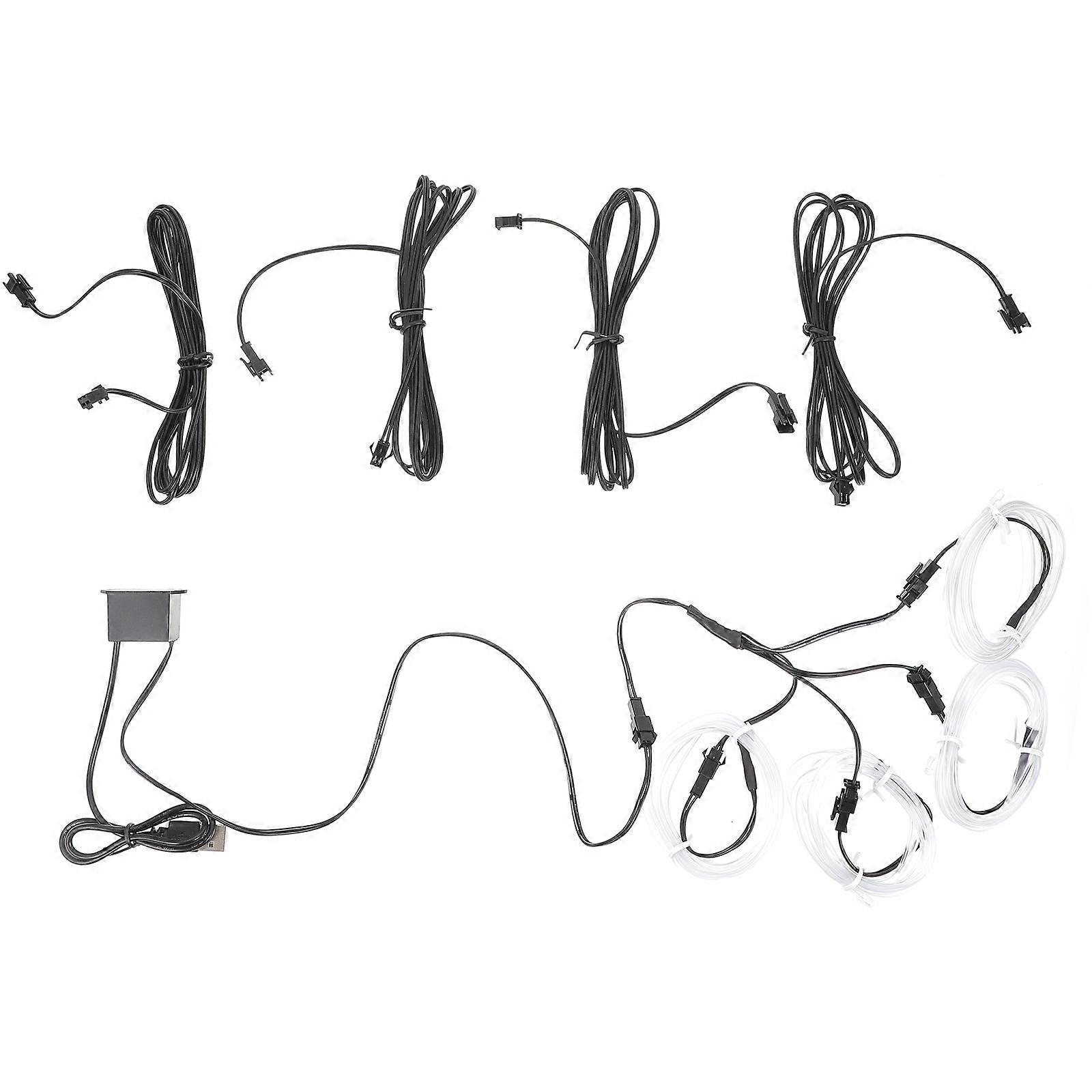 Atmosphere Lamp for Car Ice Blue Simple Design Ambient Lighting 1Set