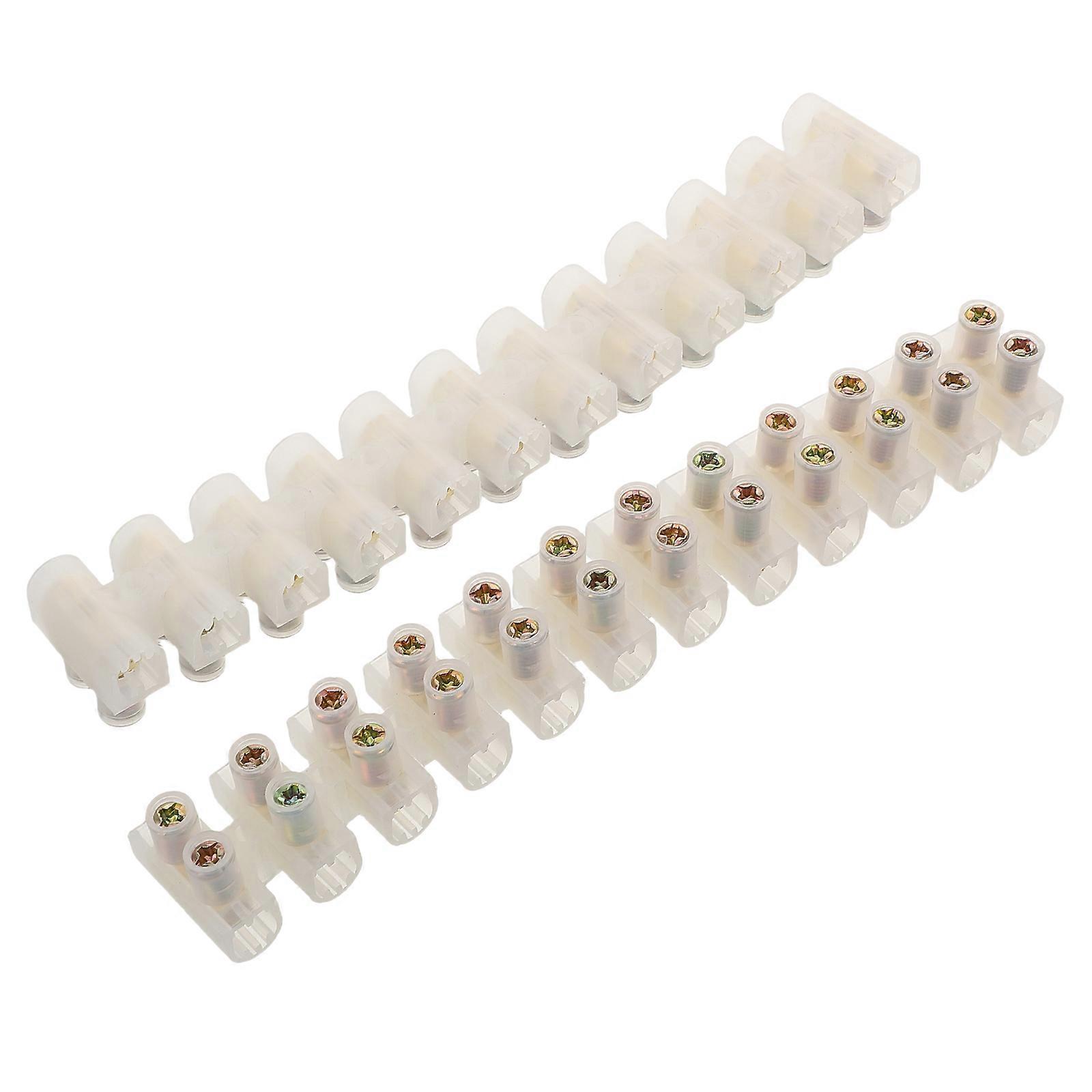 2pcs Electrical Terminal Connectors Block Row Screw Terminals for Reliable Wire Connections in Automotive and Electrical Wiring Applications