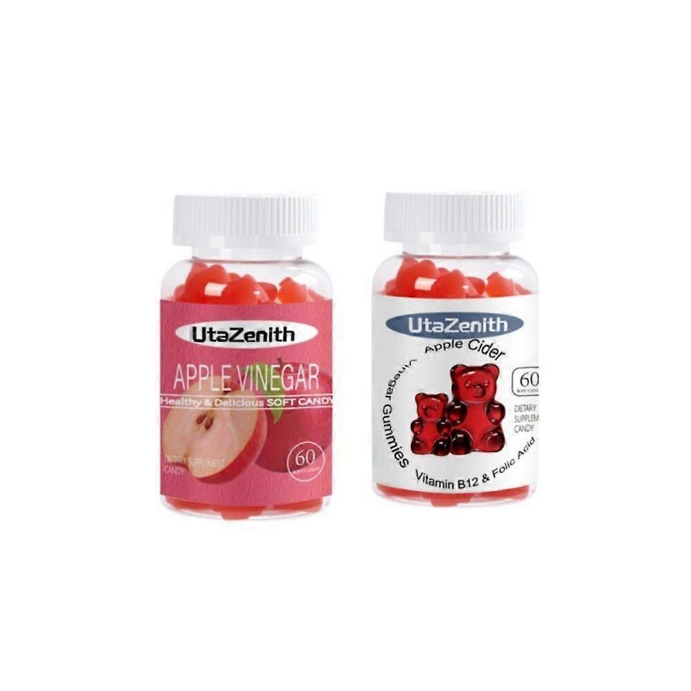 UtaZenith Apple Cider Vinegar Gummies, Daily Supplement, Dietary Supplement, Combination Pack