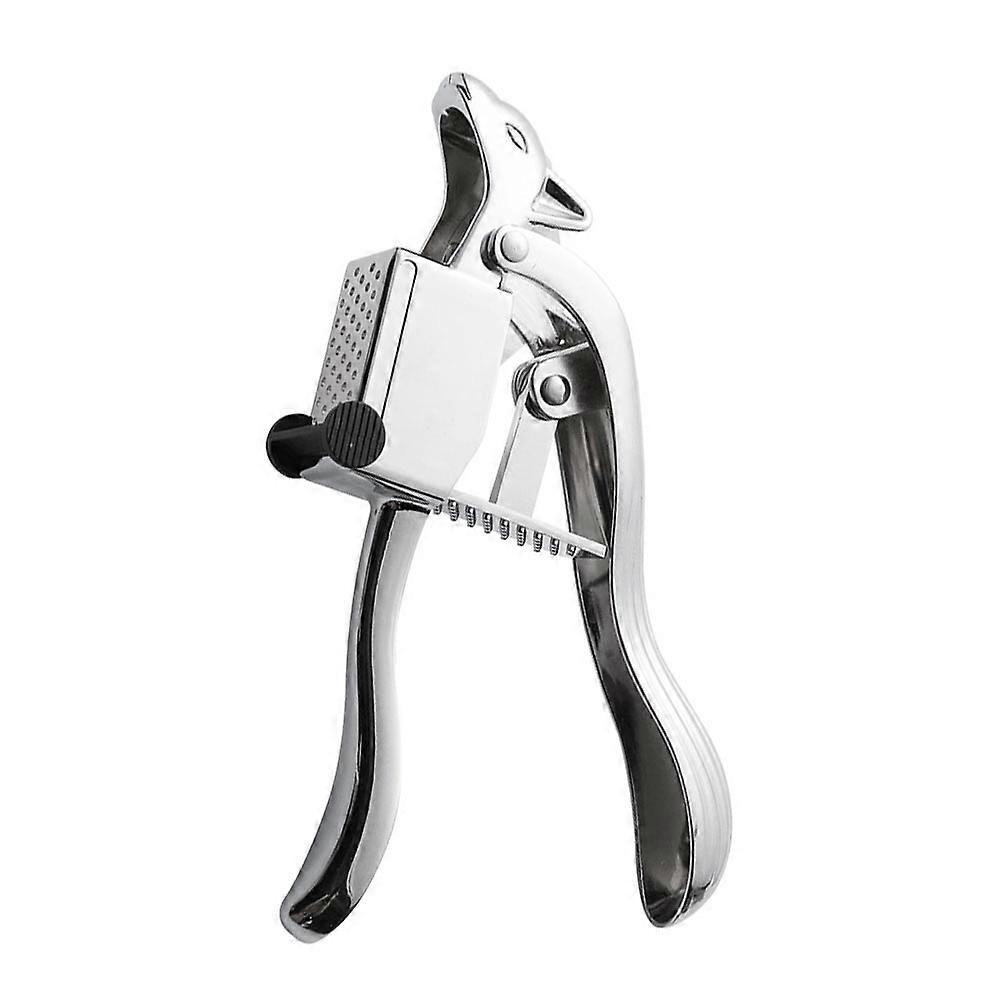 Multi-Function Manual Garlic Press Squirrel Type Silver 19.5X5.5CM For Cooking Kitchen Tool 1Pc