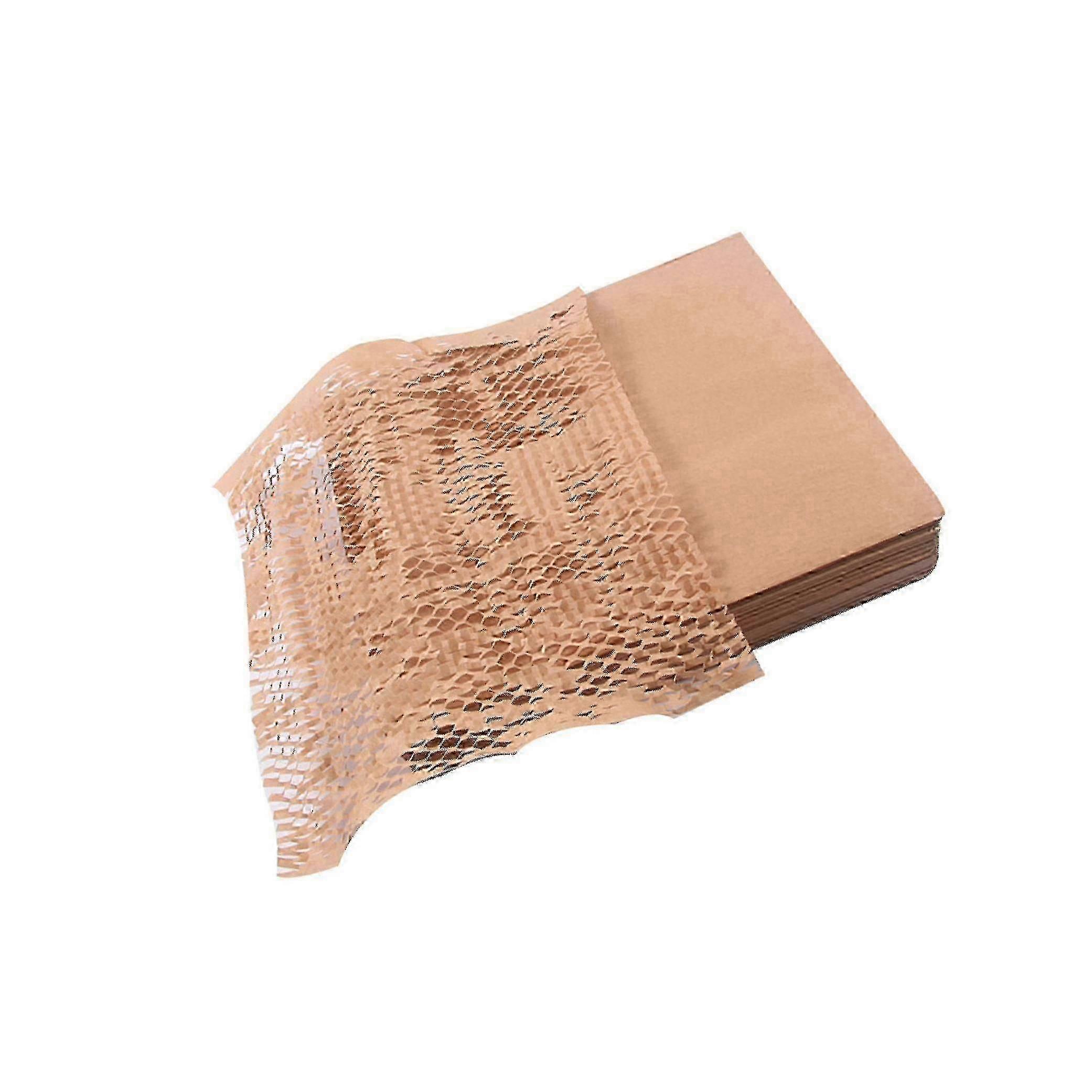 100pc Kraft Paper for Honeycomb Cushioning Wrap for Packing and Moving Gifts