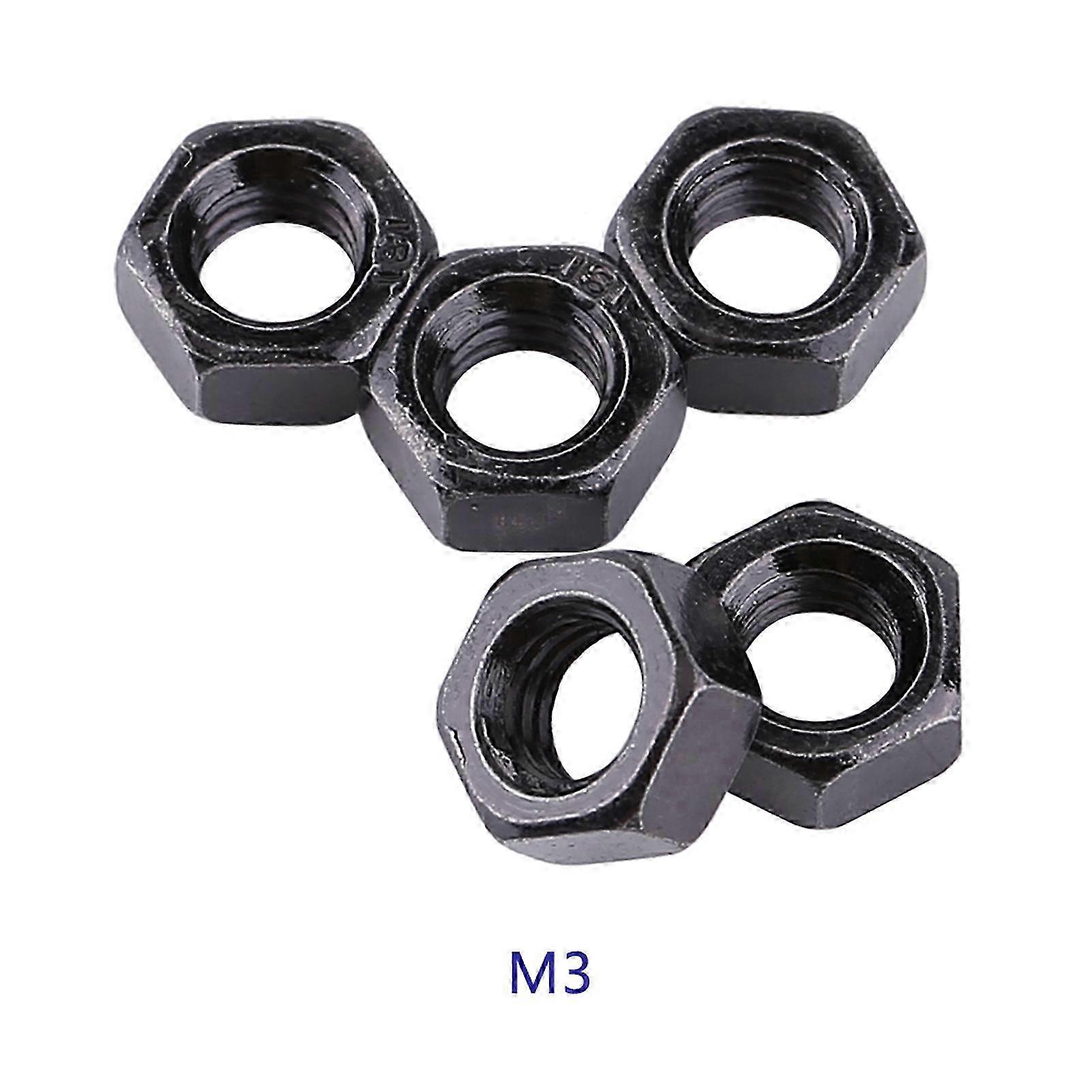Threaded Galvanized Carbon Steel Metric Hex Hexagonal Nuts (M3) for Various Applications