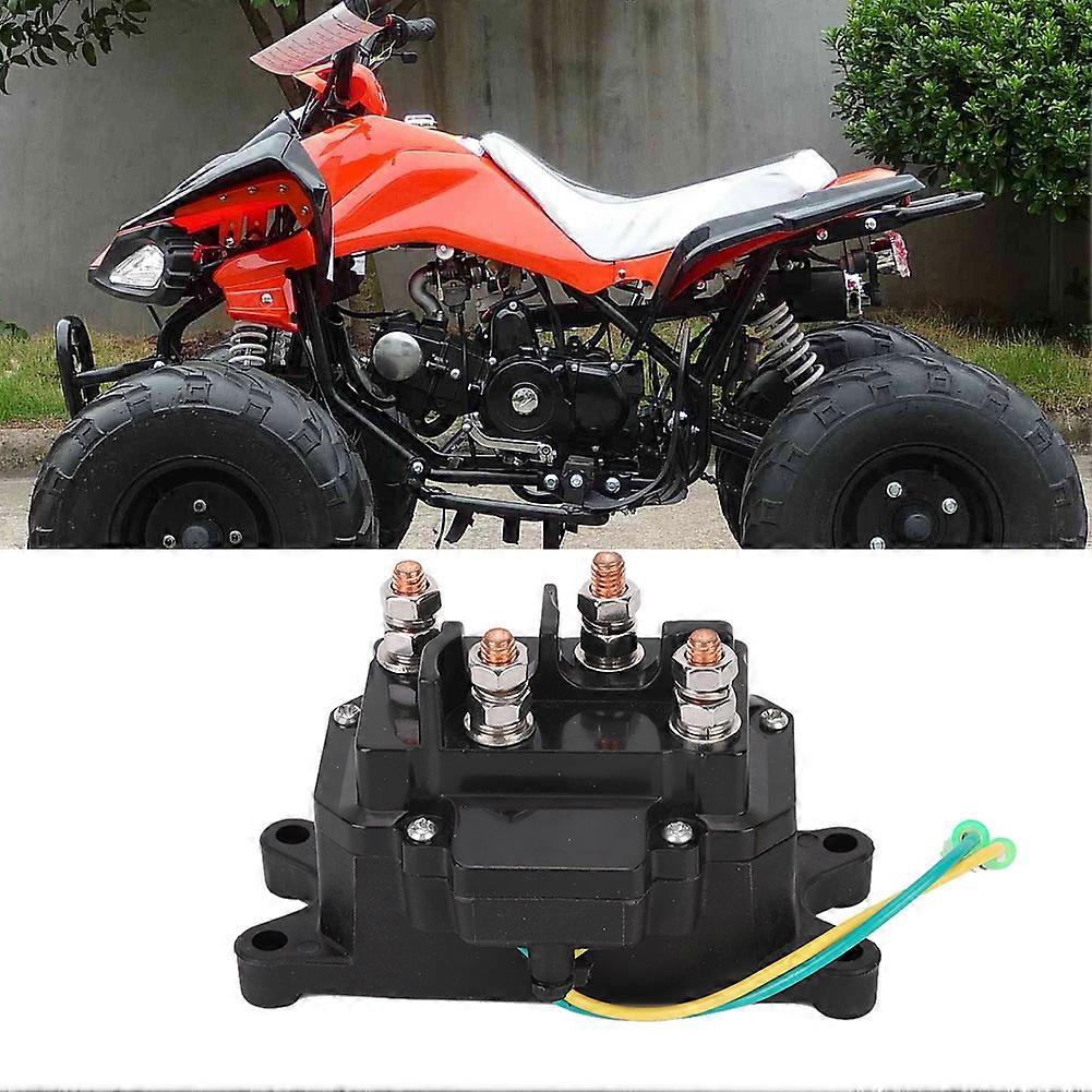 Universal 12V ATV UTV Winch Solenoid Relay Contactor Switch for Marine Use