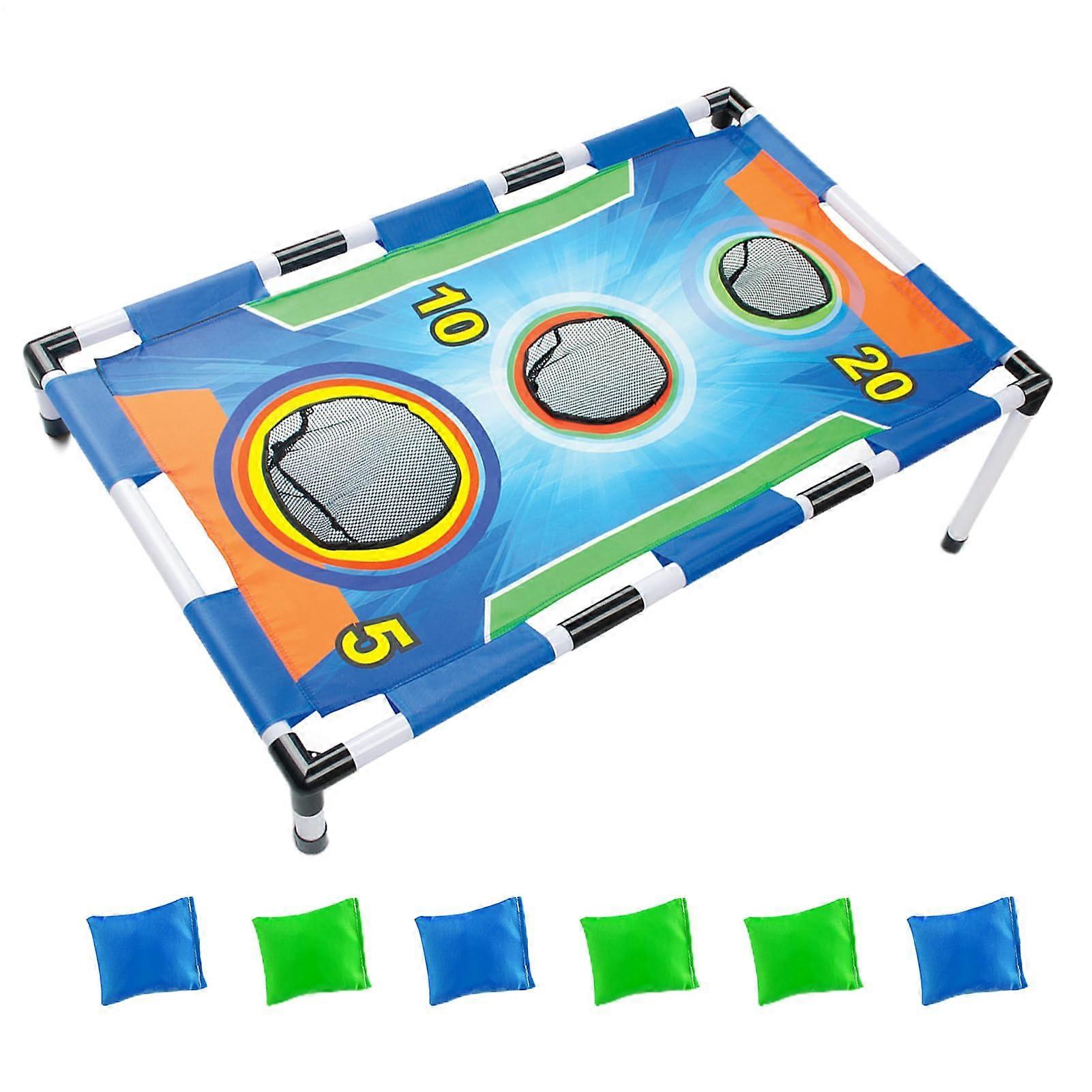 Bean Bag Toss Game Set for Outdoor Family Fun - Colorful Target Sheet for Backyard Picnics and Camping Events